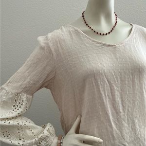 Maurice’s Eyelet Sleeve top